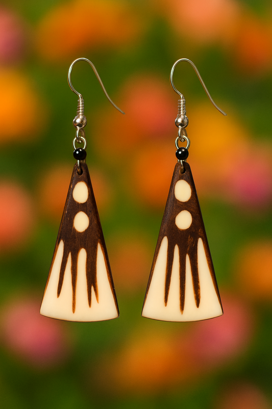 Handcrafted Geometric Statement Earrings