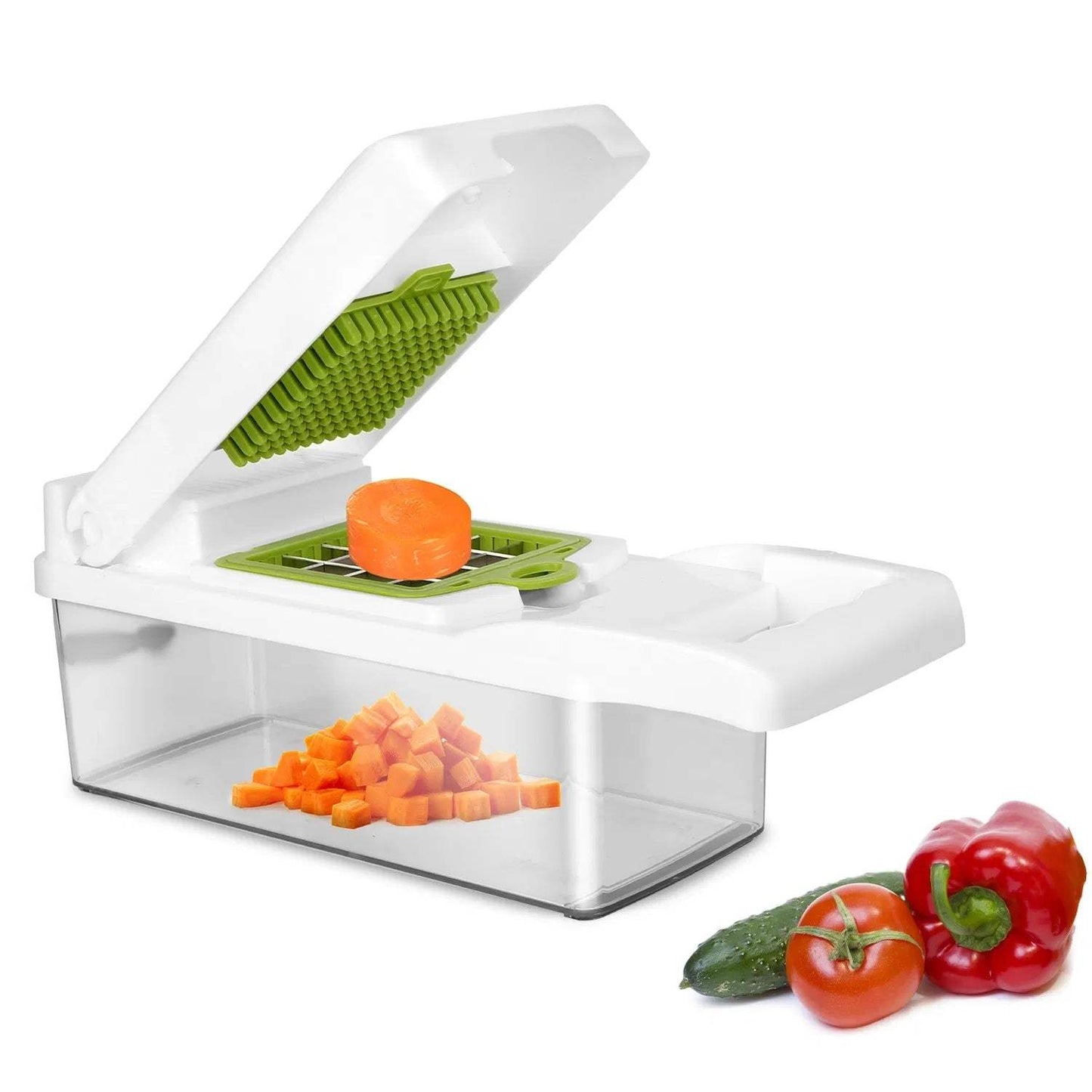 Multi-Slicer 12-in-1 Vegetable Slicer, Professional Food Slicer With Container