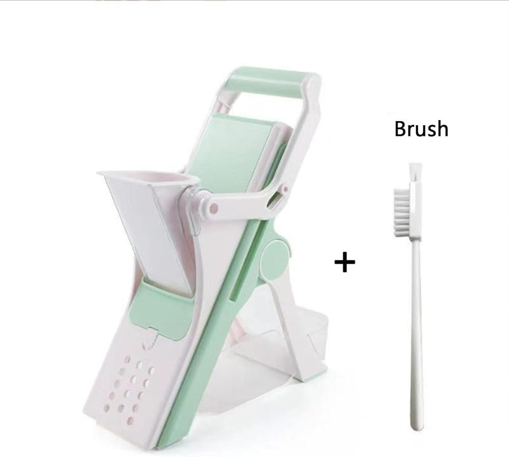 Multi-Slicer 5-in-1 Vegetable Slicer, Professional Food Slicer With Container