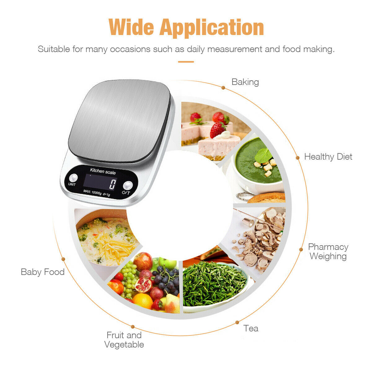 Stainless Smart Digital Food Scale