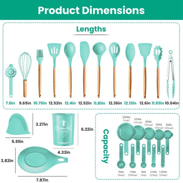 35-piece utensil set