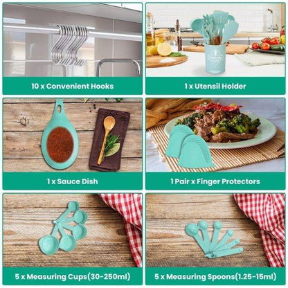35-piece utensil set