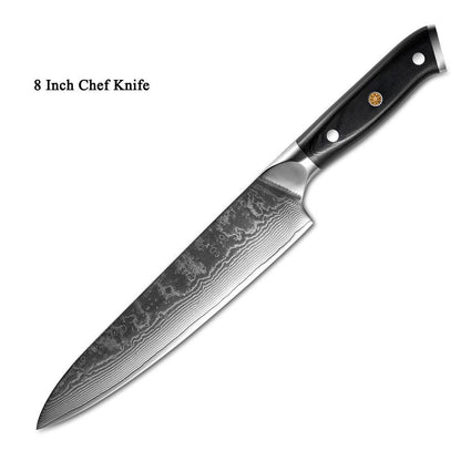 Damascus Steel Chef Knife Set