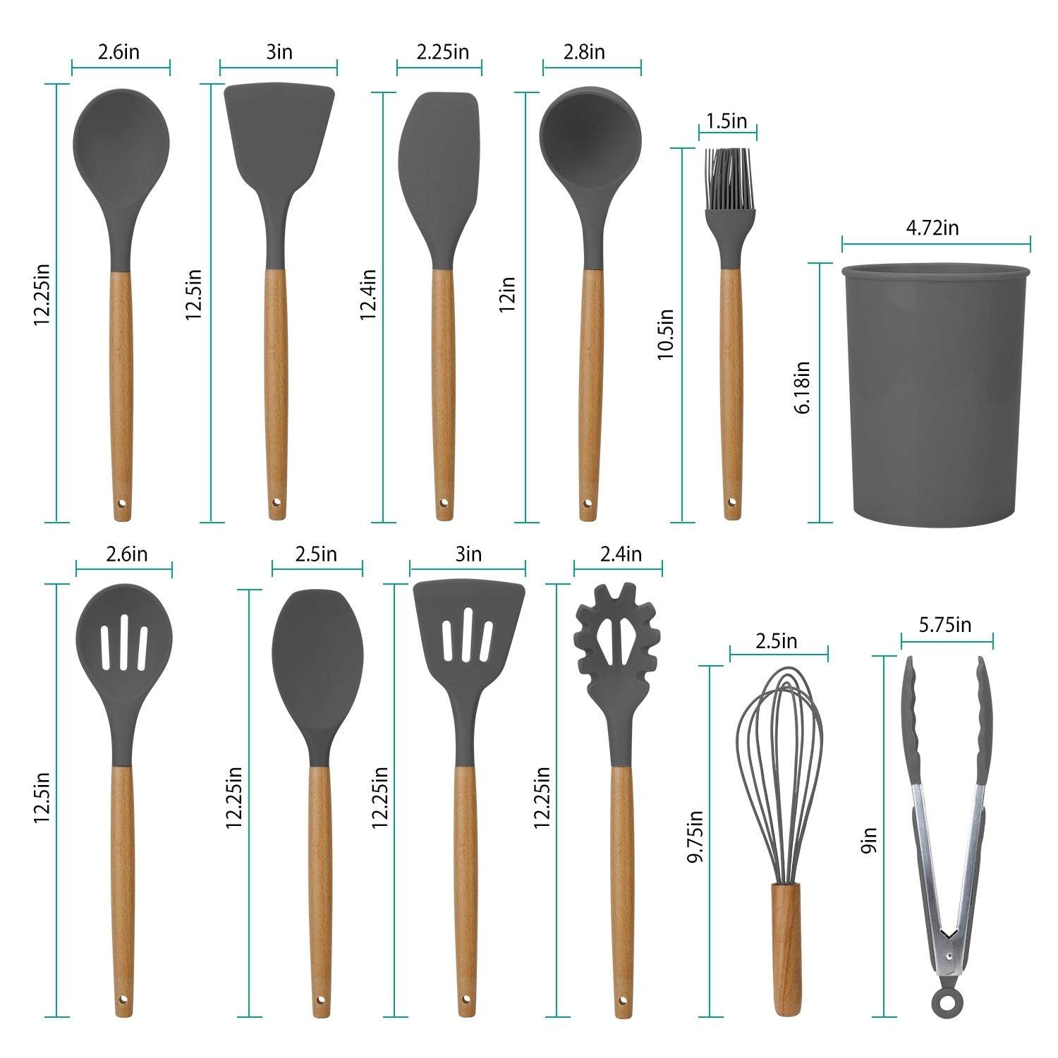 Silicone Utensil Set