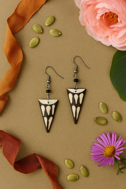Handcrafted Cone Earrings