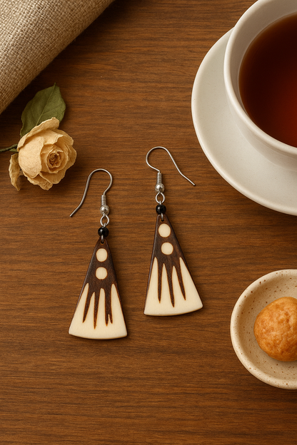 Handcrafted Geometric Statement Earrings