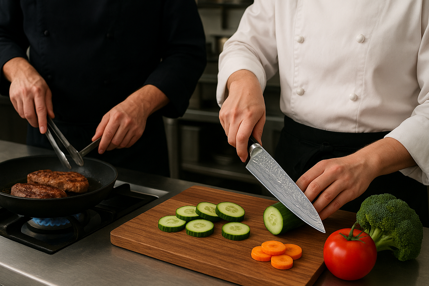 Artisan Layered Chef Knives – Sharp, Stylish, Professional Quality