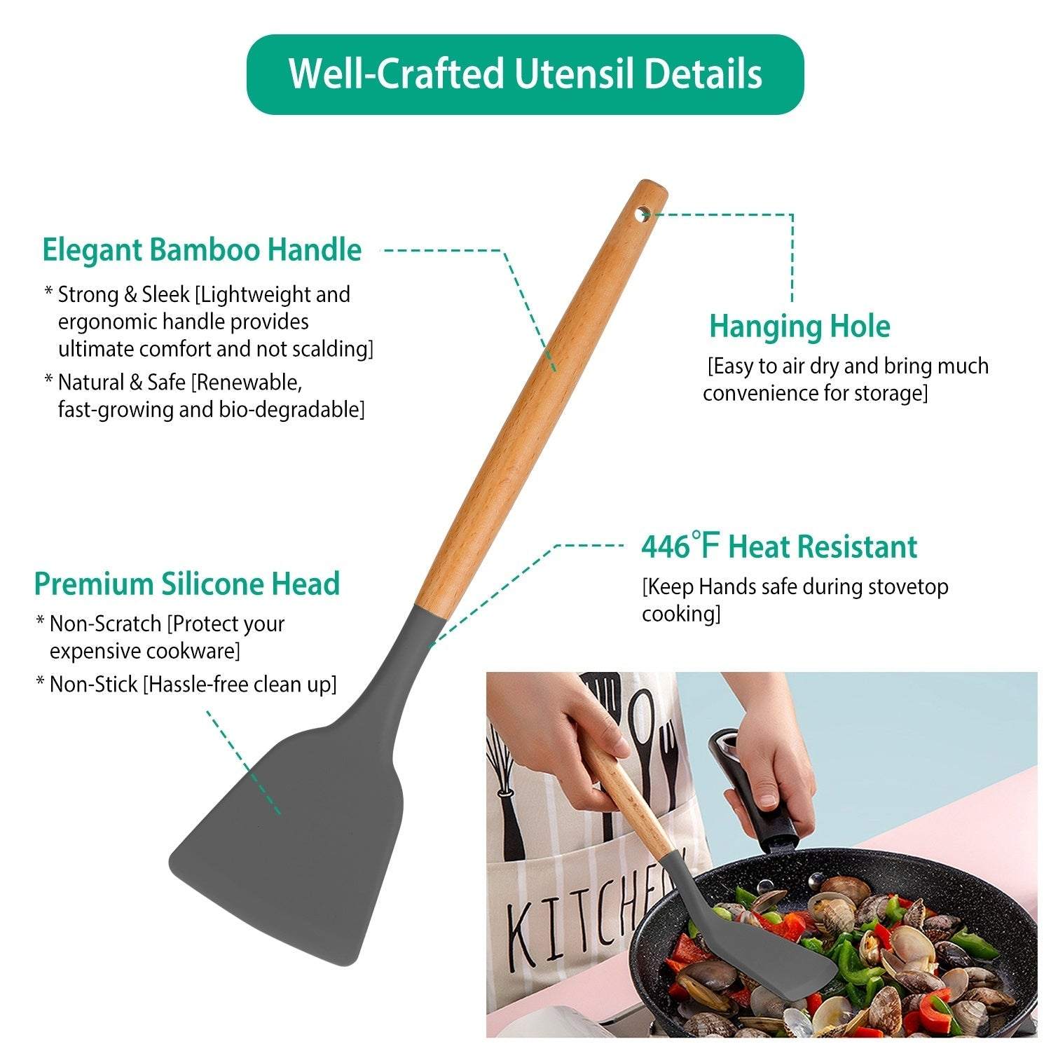 Silicone Utensil Set
