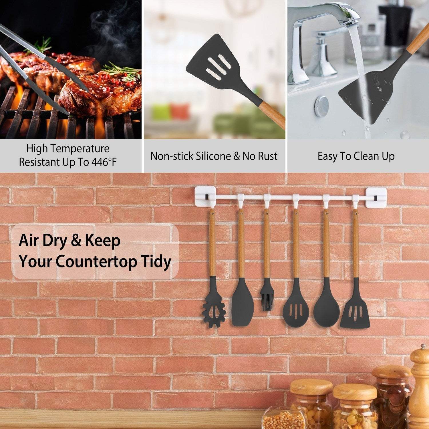 Silicone Utensil Set