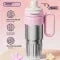 Gradient Dual-Drink Thermo Cup – 780ml Stainless Steel with Straw & Lid